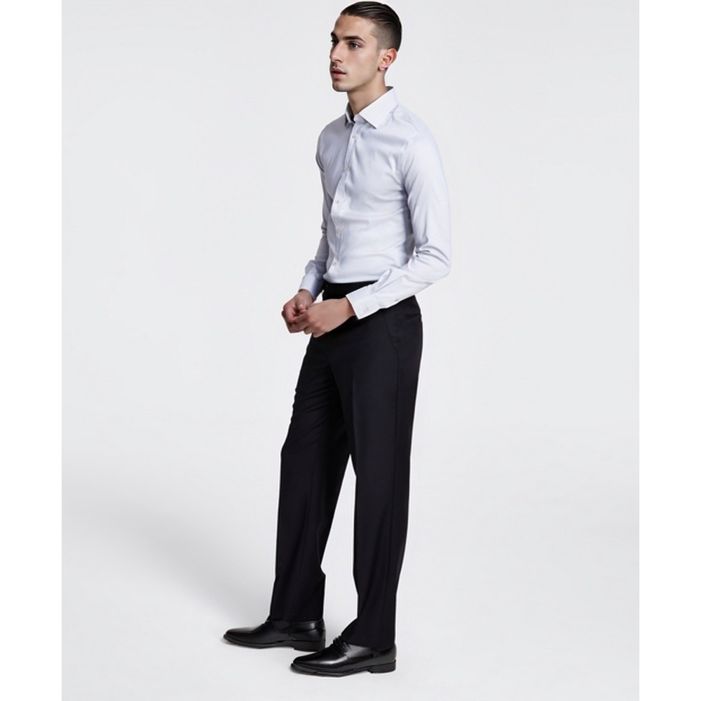 Michael Kors Dress Pants Mens 44x32 Black Malone Wool Blend Business Casual NWT